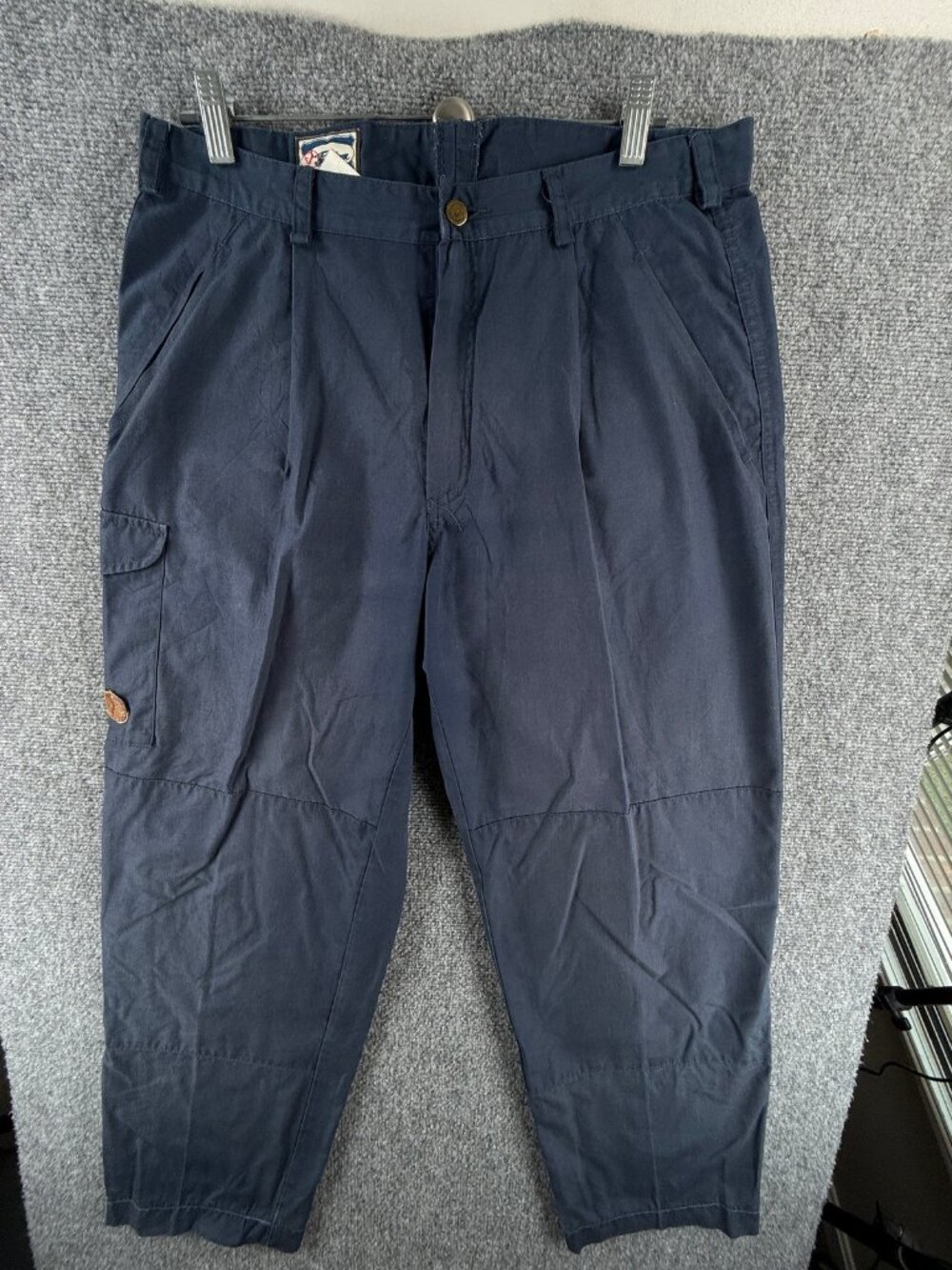 VTG Fjallraven Logo Pants Mens Cargo Blue 50 Solid Fashion Adult ACTL 33x29